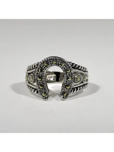 R.S. Covenant® Marcasite Horseshoe Ring - Accessories