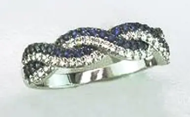 R.S. Covenant® Blue & White Cubic Zirconia Ring - Accessories