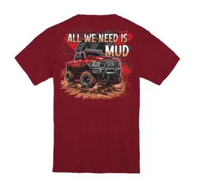 FloGrown® Youth S/S Red Mud Truck T-Shirt