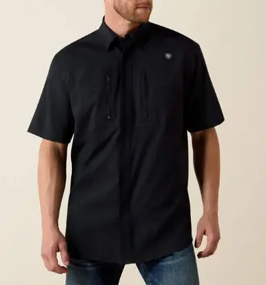 Ariat® Men's S/S Black VentTEK Classic Fit Button Shirt - Mens