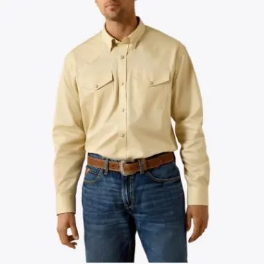 Ariat® Men's L/S Creme Brulee Twill Classic Fit Snap Shirt - Mens