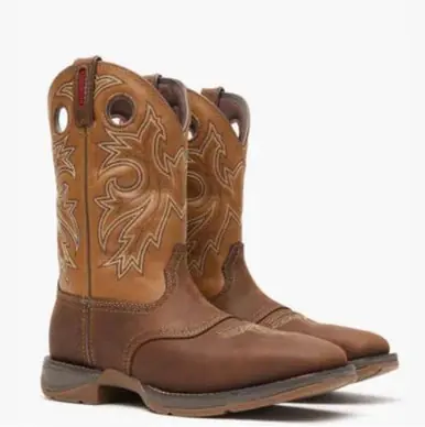Durango® Rebel™ Men's Brown/Tan Steel Toe WP Western Work Boots - Brands