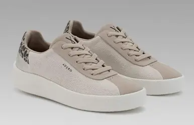 ADYRO® Ladies' Cheetah Beige Prima Casual Performance Sneakers - Footwear