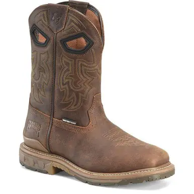 Double H® Men's Brown 11" Sanders Phantom Square Composite Toe Work Boots - Brands