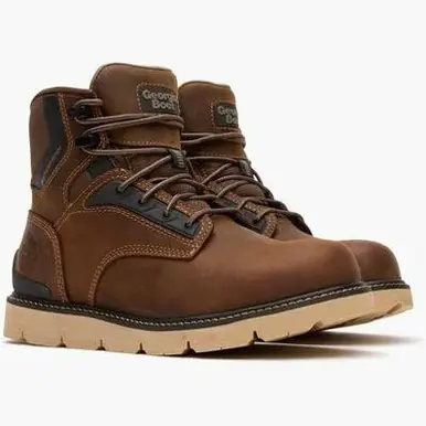 Georgia Boot® Men's Carbon Flex Wedge 6" Carbon Toe Work Boots - Footwear