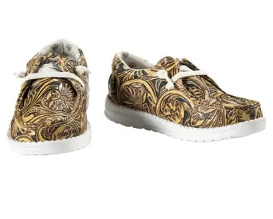 Twister® Toddler Ashton Floral Embossed Casual Shoes - Footwear