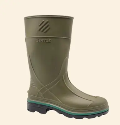 Servus® Kids' Olive 8" Rubber Boots - Footwear