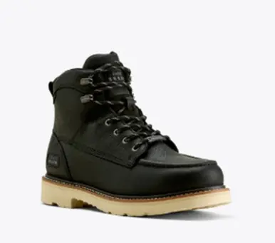 Ariat® Men's Black Rebar Lift 6" WP Lace-up Work Boots
