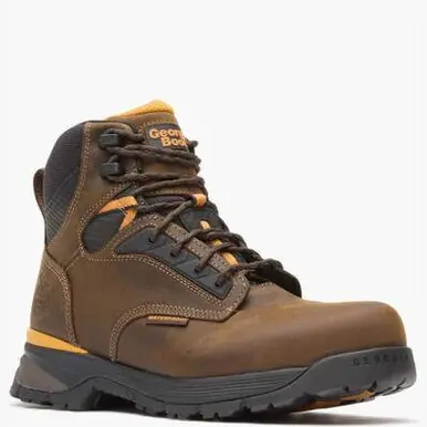 Georgia Boot® Men's Brown 6" TDB Alloy Toe WP Lace-Up Work Boots