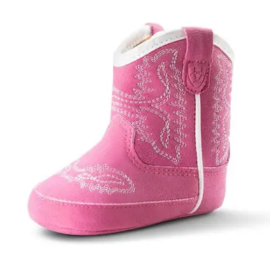 Ariat® Lil' Stompers Cassanova Hot Pink Booties - Footwear