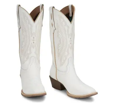 Justin® Ladies' Bright White Rae Western Fashion Boots - Brands