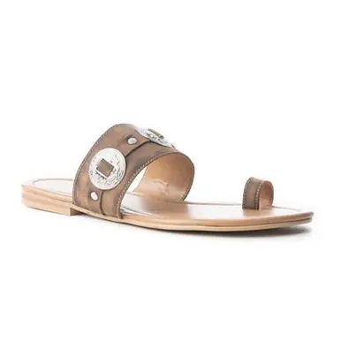 Myra® Ladies' Brown Sagebrush Concho Sandals - Footwear