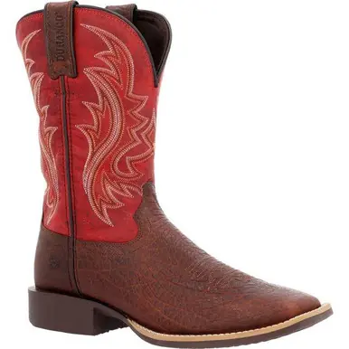 Durango® Men's Mahogany/Red Shyloh Square Toe Boots - Brands