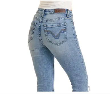 Rock & Roll® Ladies' Medium Wash Distressed Bootcut High Rise Jeans