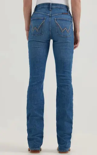 Wrangler® Ladies' MR Boot Cut Ultimate Riding Jeans in Aubree - Brands