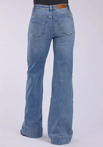 Tin Haul® Ladies' HR Claire Wide Leg Side Yoke Jeans - Brands