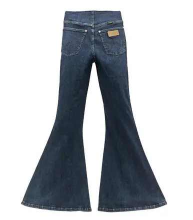 Wrangler x Lainey Wilson® Ladies' Dark Wash Pull-on Bell Bottom Jeans