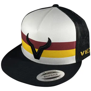 Vexil® Stripes - Black Icon Black/White Cap