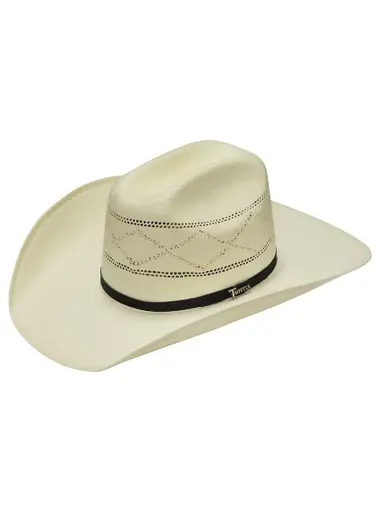 Twister® Adult Natural Bangora Straw Hat with Black Band - Hats