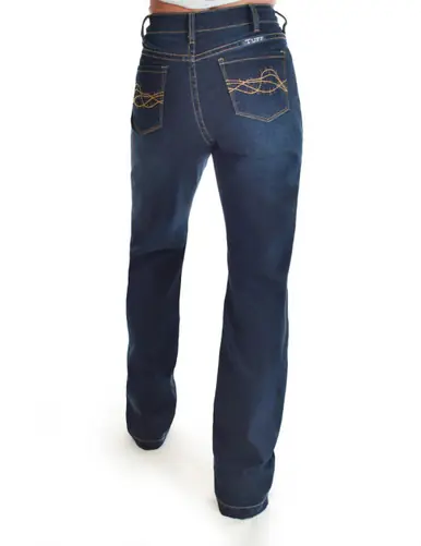 SALE Cowgirl Tuff® Ladies' Indigo Classic HR Bootcut Jeans - Sale Barn