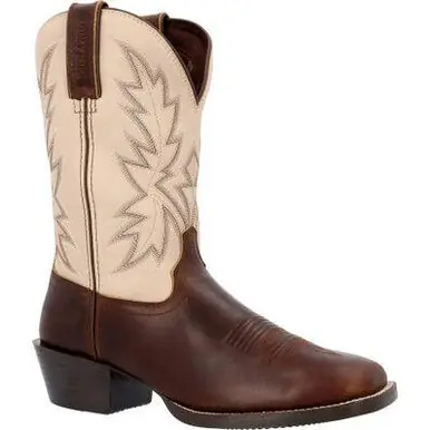 SALE Durango® Men's Chocolate/Bone Square Toe Riding Boots - Sale Barn