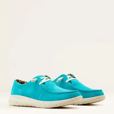 SALE Ariat® Ladies' Bright Turquiose Suede Hilo Shoes - Sale Barn