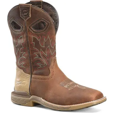 SALE Double H® Men's I.C.E. Veil Brown Square Toe Work Boots - Sale Barn