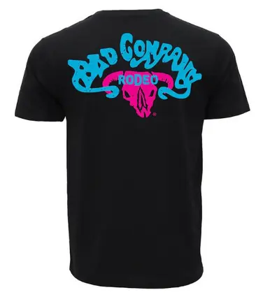 Hooey® Men's S/S Black/Blue/Pink Bad Company Rodeo T-Shirt