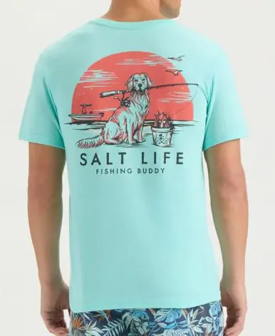 Salt Life® Men's S/S Aruba Blue Fishing Buddy T-Shirt