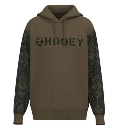 Hooey® Men's Brown/Aztec Sleeves Hoodie - Brands