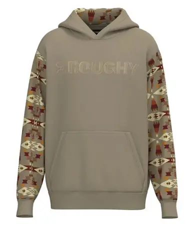 Hooey® Men's Taupe/Aztec Sleeves Hoodie - Brands