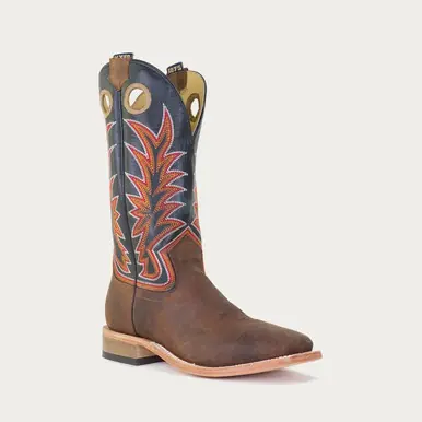 Hyer® Men's Walton Brown/Black Square Toe Boots - Footwear