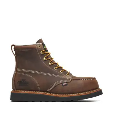 Thorogood® Men's Crazy Horse Brown 6" American Heritage Series WP Steel Toe Lace-up Boots