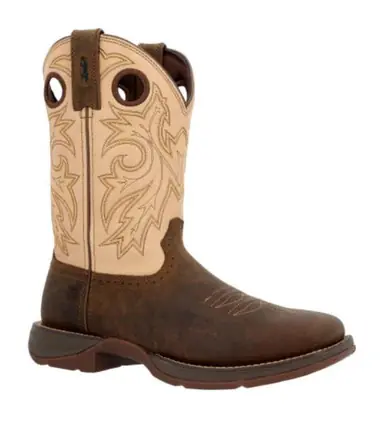 Durango® Men's 11" Rebel Brown/Tan Square Toe Saddle Up Boots - Brands