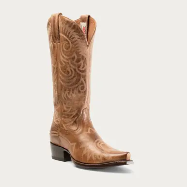 Hyer® Ladies' Road To Arizona Tan Embroidered Snip Toe Boots - Footwear
