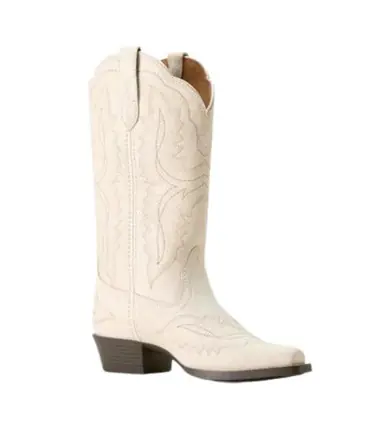 Ariat® Girls' Distressed Ivory Casanova Snip Toe Boots - Footwear
