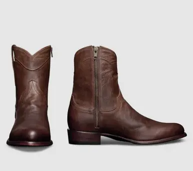 Tecovas® Men's Cafe Dean Round Toe 8" Zip Boots - Footwear