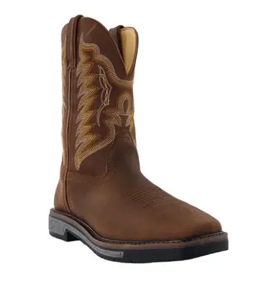 R. Watson® Men's 11" Crazy Horse Square Toe Work Boots - Footwear