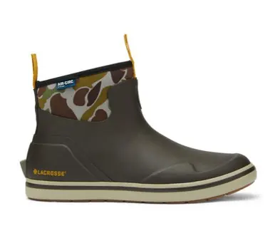 LaCrosse® Men's Black Olive/Camo 6" Alpha Deck Boots - Footwear