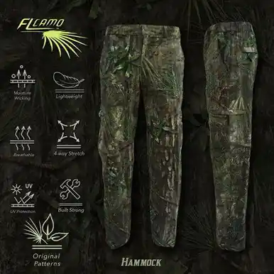 FL Camo® Hammock Ultra Lightweight Performance Camo Pants - Ladies