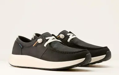 Ariat® Ladies' Satin Black Buckeye Waterproof Shoes - Brands