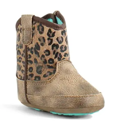 Ariat® Infant Brown/Cheetah Lil' Stomper Savanna Booties - Brands