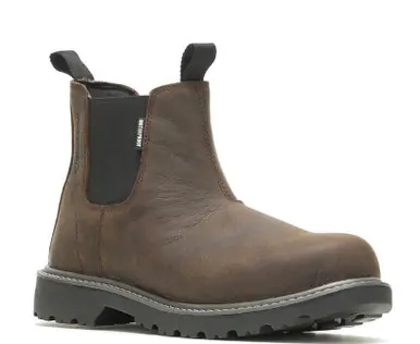 Wolverine® Men's Dark Brown Floorhand Romeo WP Pull-On Work Boots