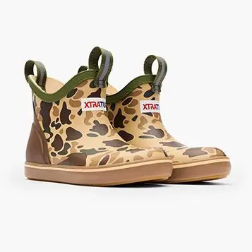 XTRATUF® Kids'/Youth Duck Camo Ankle Deck Boots - Footwear