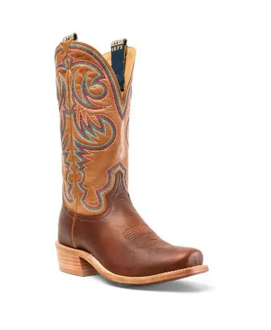 Hyer® Men's Hays Brown/Honey Navaro American Bison Cutter Toe Boots - Footwear