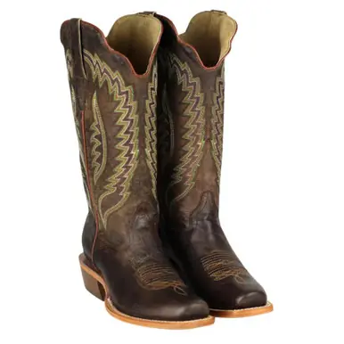 R. Watson® Ladies' Brown 13" Cowhide/Goat Cutter Toe Boots - Footwear