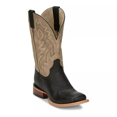 Tony Lama® Men's Black/Tan Luciano Square Toe Boots - Brands