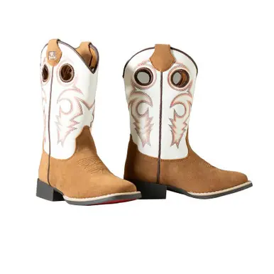 Twister® Boys' Tan/Cream Trey Roughout Boots - Footwear