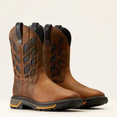 Ariat® Men's Earth/Graphite Big Rig Tread VentTEK Work Boots - Brands