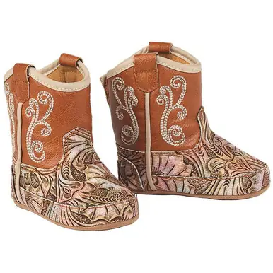 Twister® Elizabeth Baby Bucker Tooled Boots - Footwear